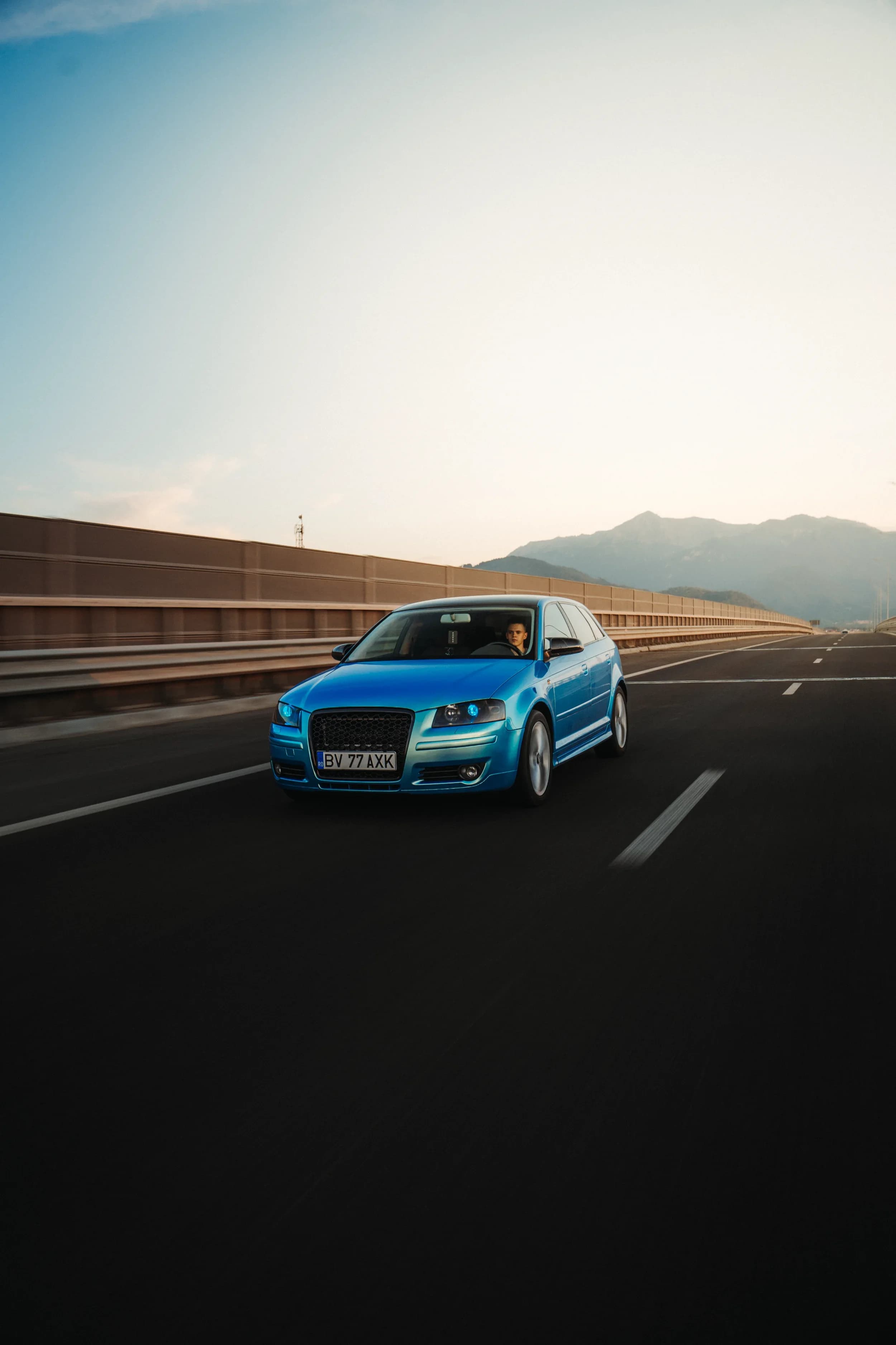 Audi in miscare pe autostrada fotograf auto sedinta foto masini Brasov Crudu Alexandru CA Photography