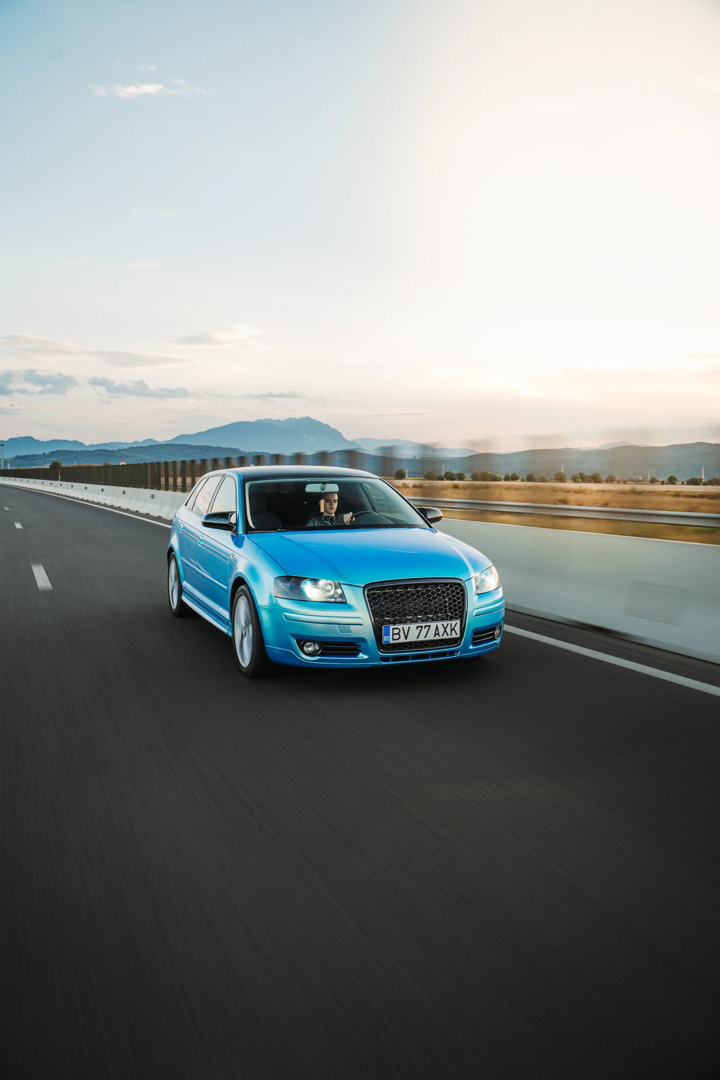 Audi in miscare pe autostrada fotograf auto sedinta foto masini Brasov Crudu Alexandru CA Photography